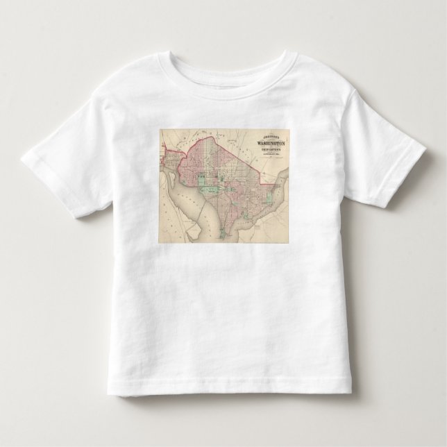 Camiseta Infantil Washington DC e Georgetown (Frente)