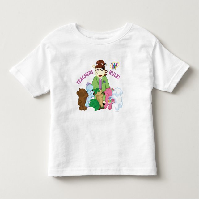 Camiseta Infantil Webkinz: Regra dos professores! (Frente)