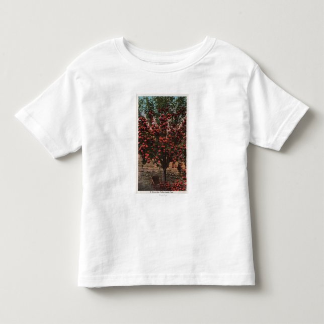Camiseta Infantil Wenatchee, árvore de Apple do vale de WAA (Frente)