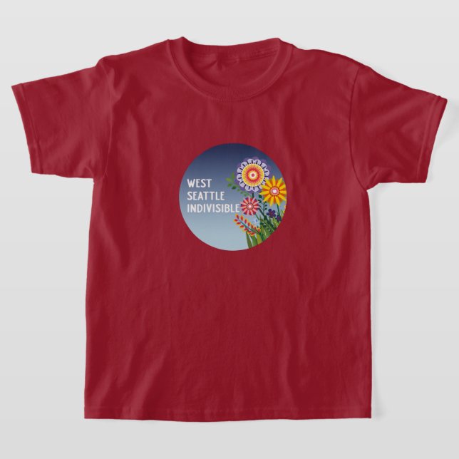 Camiseta infantil West Seattle Indivisible Flor (Postura )
