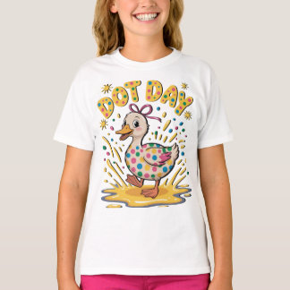 Camiseta Infantil Whimsical Duck Dot Day – Bolinha