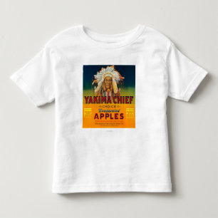 Camiseta Infantil Yakima Apple principal etiqueta - Yakima, WA