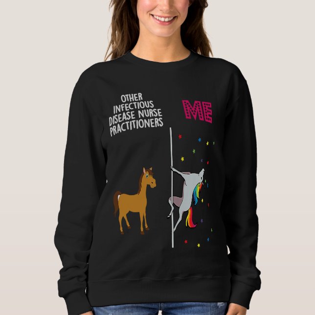 Camiseta Infectious Disease Nurse Practitioner Unicorn Othe (Frente)