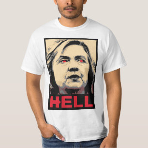 Camiseta Inferno curvado de Hillary Clinton - Anti-Hillary