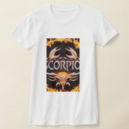 Camiseta Inferno de Scorpio: Chamas Simbólicas na Arte