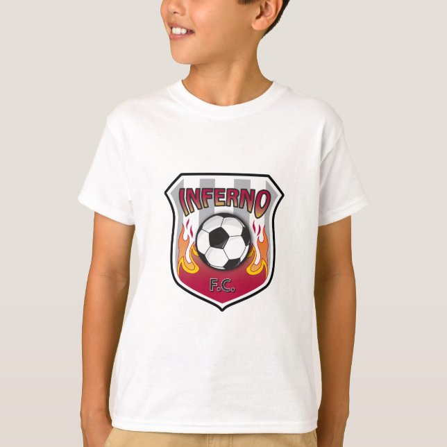 Camiseta Inferno F.C. Miúdo Básico T (Frente)