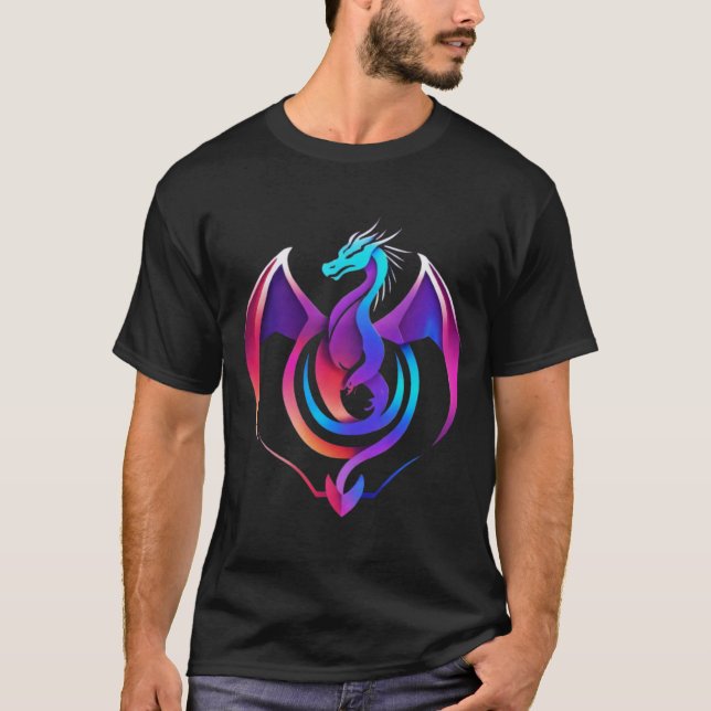 Camiseta "Inferno Guardian": "Design de tatuagem majestosa  (Frente)