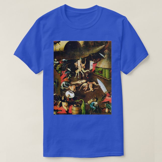 Camiseta Inferno Hieronymus Bosch (Frente do Design)