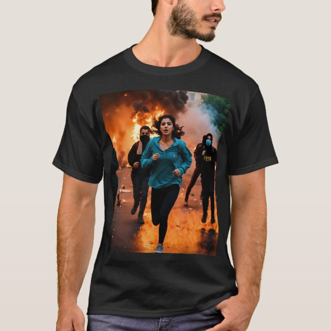 Camiseta Inferno: Um Arrebatador da Design Dinâmica (Frente)