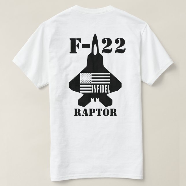 Camiseta Infiel do HB F-22 (Verso do Design)