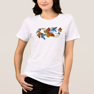 Camiseta Infinidade de Borboletas Monarca