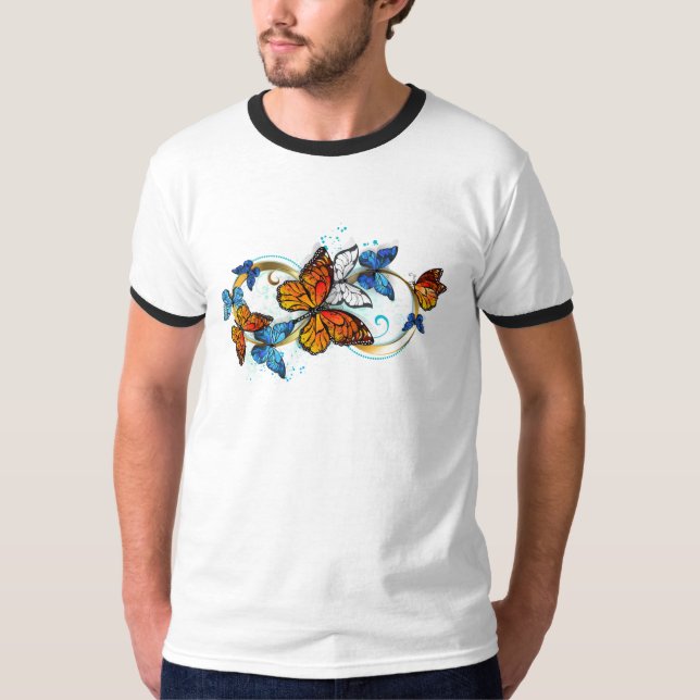 Camiseta Infinidade de Borboletas Monarca (Frente)
