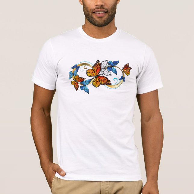 Camiseta Infinidade de Borboletas Monarca (Frente)