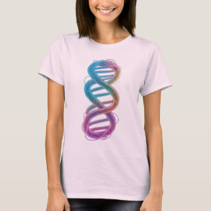 Camiseta Infinidade do DNA arco-íris