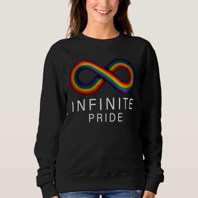 Camiseta Infinite Pride LGBT Support Rainbow Colour (Frente)