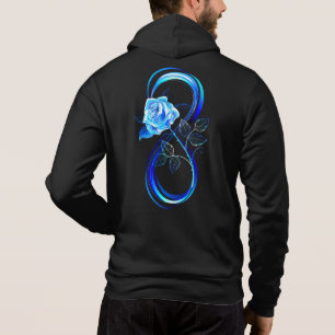 Camiseta Infinito brilhante com rosa azul