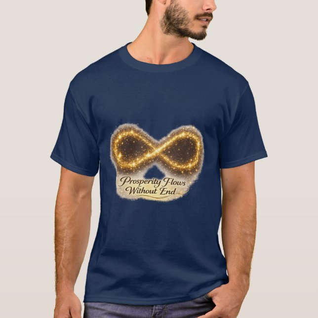 Camiseta Infinito Estrelado – Possibilidades Infinitas  (Frente)