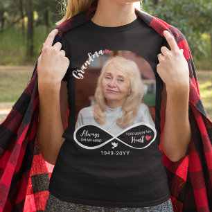 Camiseta Infinito Sempre Na Minha Mente Foto Memorial Da Vo