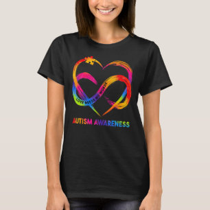Camiseta Infinity Heart Love Autismo Sensibilização Não Pre