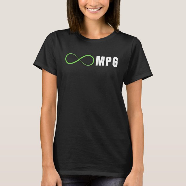 Camiseta Infinity MPG, Design de veículos elétricos incríve (Frente)