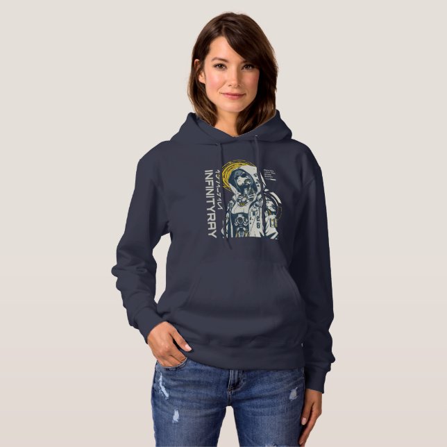Camiseta Infinity Ray – Android Anime Cyberpunk (Frente Completa)