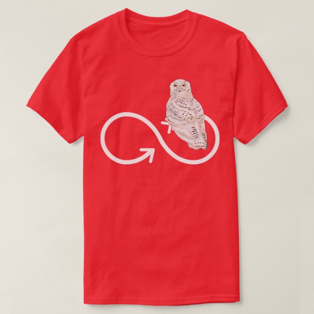 Camiseta Infinity Sign Owl Lover Forest Animal Owl (Frente do Design)