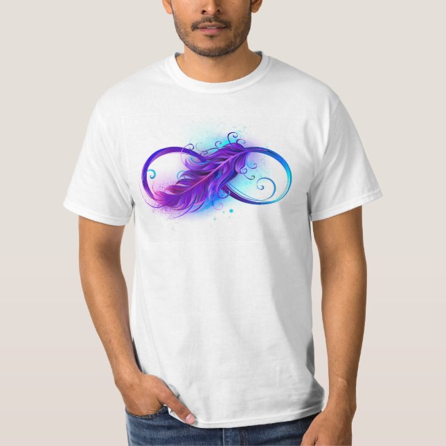 Camiseta Infinity with Purple Feather (Frente)