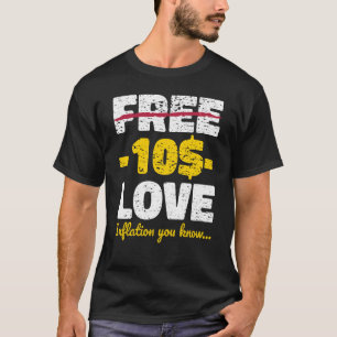 Camiseta Inflação Hippie Free Love
