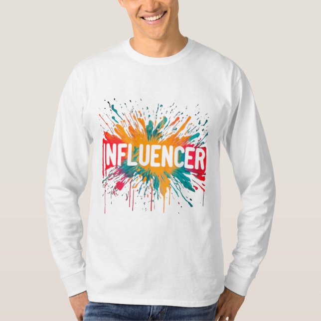 Camiseta Influência digital: o poder da conectividade (Frente)