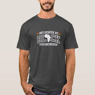 Camiseta Influenciado pela História e Cultura Negra