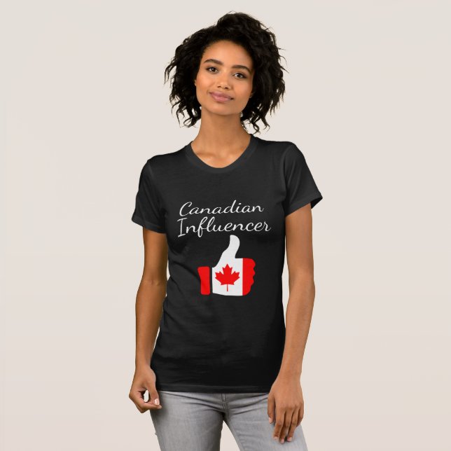 Camiseta Influenciador Canadiano empurra o Farol (Frente Completa)