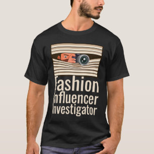 Camiseta Influenciador de Moda Investigador Mídia Social Pa
