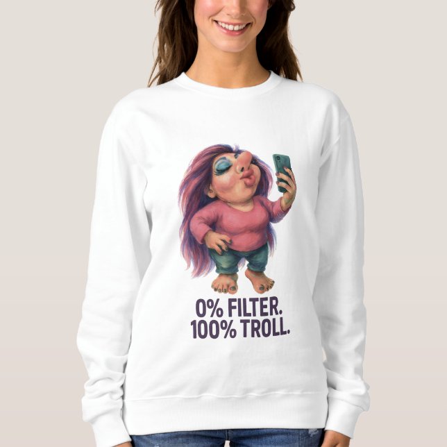 Camiseta Influenciador de Troll confiável fabuloso (Frente)