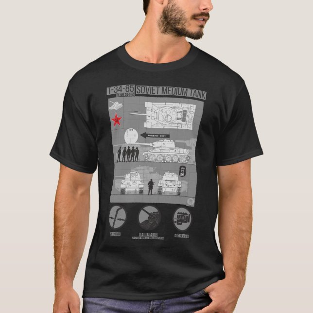 Camiseta Infográficos T 34 85 (Frente)