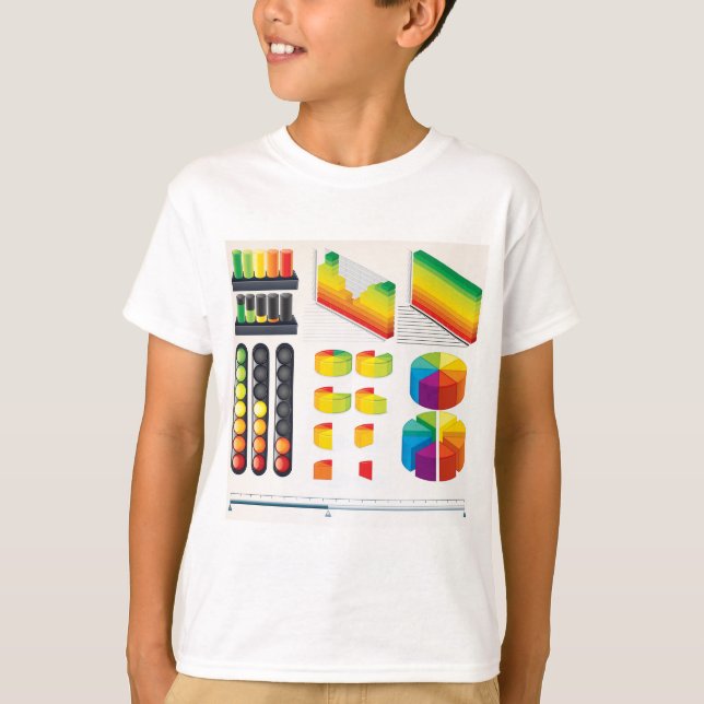 Camiseta Infographic Elements and Data Visualization (Frente)