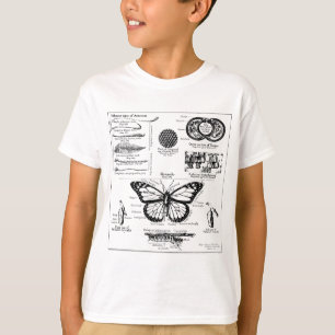 Camiseta Informação da borboleta de monarca