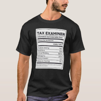 Camiseta Informações Nutricionais do Examinador Fiscal