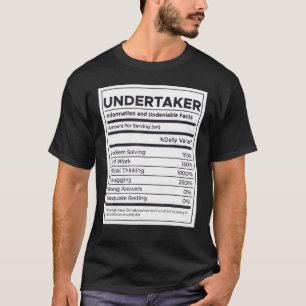 Camiseta Informações Nutricionais do Subcontratante