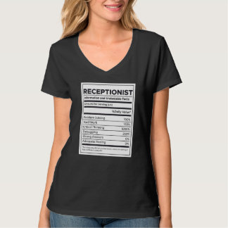 Camiseta Informações Nutricionais Recepcionistas
