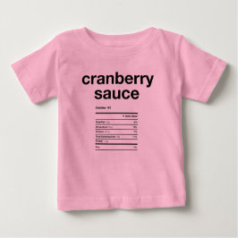 Camiseta Informações Nutritivas De Molho De Cranberry