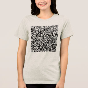 Camiseta Informações personalizadas de verificação de códig