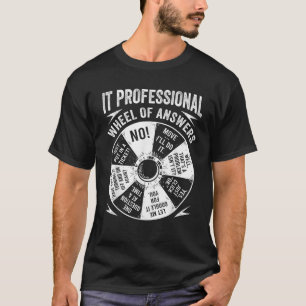 Camiseta Informações sobre a roda de Geek profissional de T