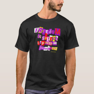 Camiseta Informações sobre liberdade de expressão