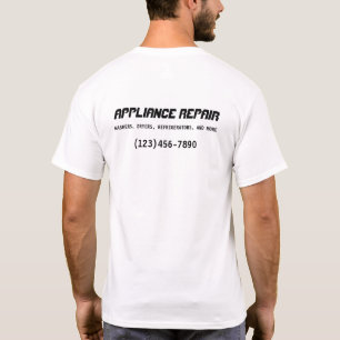Camiseta Informações sobre negócios de reparo de disposi