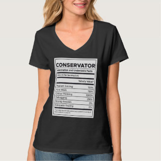 Camiseta Informações sobre Nutrição do Conservador