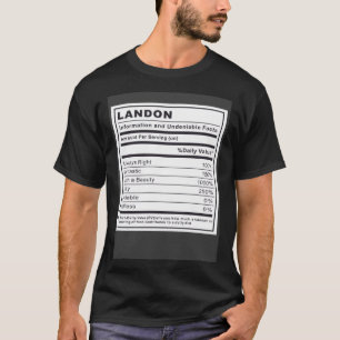 Camiseta Informações sobre o Landon e fatos inegáveis