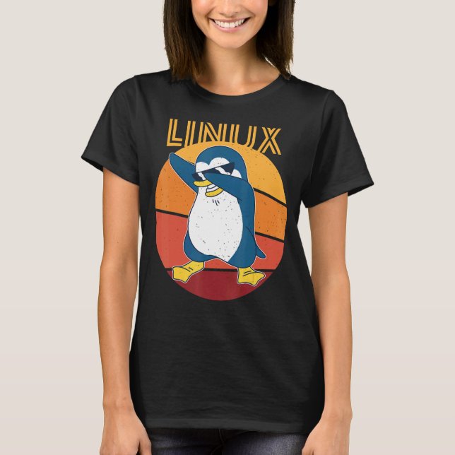 Camiseta Informática do Nerd Penguin Legal Admin Linux (Frente)