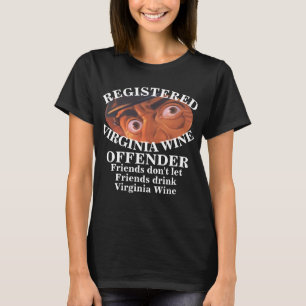 CAMISETA INFRATOR DE VINHO VIRGÍNIA REGISTRADO BERRYVILLE V