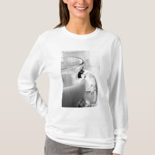 Camiseta Infravermelho, Preto e Branco, xícara, vidro, café