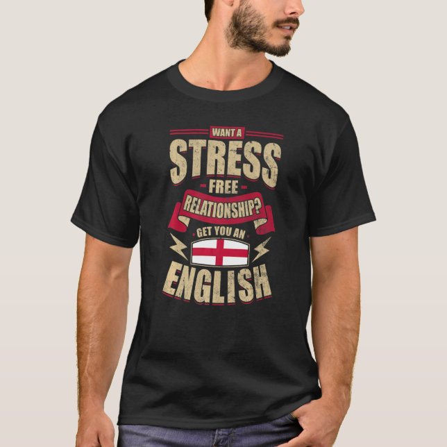 Camiseta Inglaterra: Bandeiras inglesas orgulhosas (Frente)